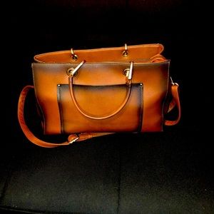 Burnt orange brown Leather bag